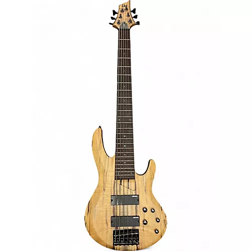 Used ESP LTD B206SM 6 String Natural Electric Bass Guitar Natural
