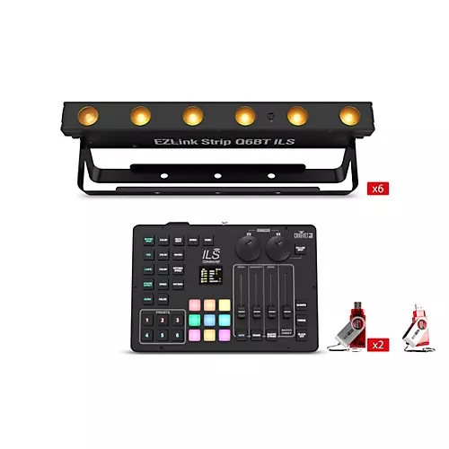 CHAUVET DJ EZLink Strip Q6BT ILS and ILS Command Bundle