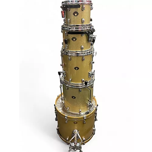 Used TAMA 6 Piece Starclassic Performer Vegas Gold Drum Kit Vegas Gold