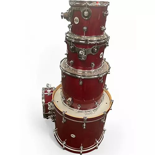 Used DW 5 Piece Design Series Wine Red Drum Kit Wine Red