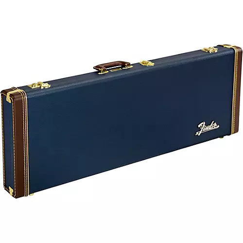 Fender Classic Series Wood Strat/Tele Case Navy Blue Orange