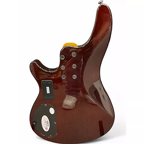 Used Schecter Guitar Research Omen Extreme 4 String Vintage Sunburst Electric Bass Guitar Vintage Sunburst