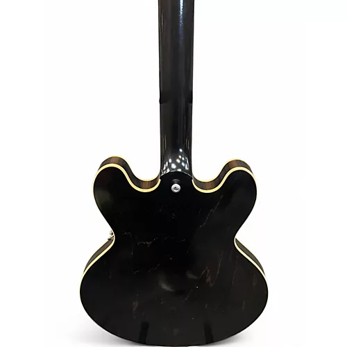 Used Gibson ES335 Satin Black Hollow Body Electric Guitar Black