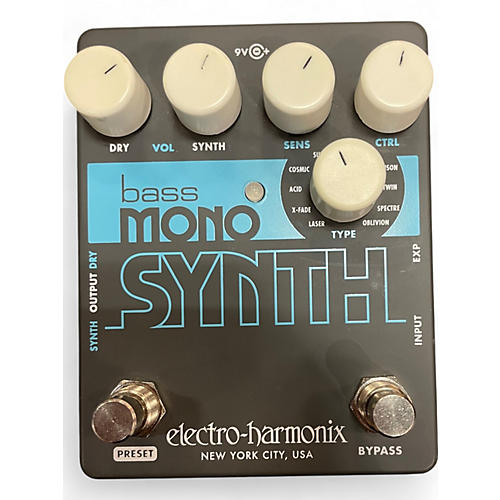 Used Electro-Harmonix Bass Mono Synth Bass Bass Effect Pedal