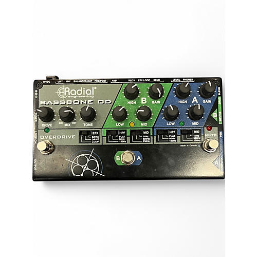 Used Radial Engineering Bassbone Bass Pre DI Bass Effect Pedal