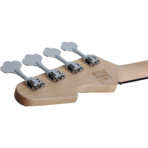 Schecter Guitar Research Banshee 4-String Short Scale Electric Bass Guitar Carbon Gray Black Pickguard