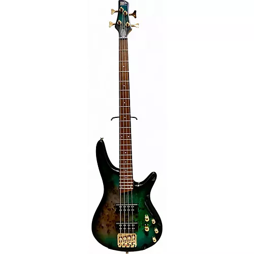 Used Ibanez SR4000E Sea Burst Electric Bass Guitar Sea Burst