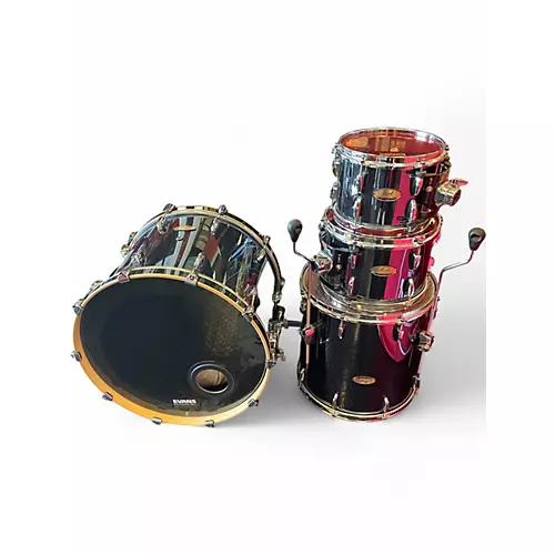 Used Pearl 4 Piece SESSION STUDIO SELECT Black Chrome Drum Kit Black Chrome