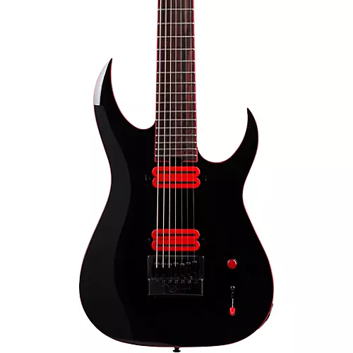 Schecter Guitar Research Sunset-7 ET Red Dawn Electric Guitar Gloss Black