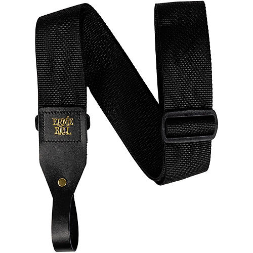 Ernie Ball Polypro Acoustic Guitar Strap Black 2 in.