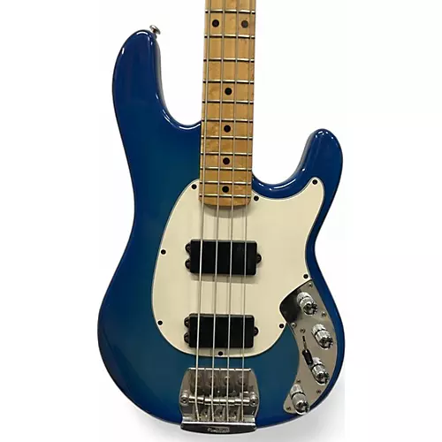 Vintage 1990 Ernie Ball Music Man Classic Sabre Blue Electric Bass Guitar Blue