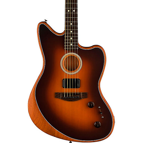 Fender Acoustasonic Player Jazzmaster Sitka Spruce-Mahogany Acoustic-Electric Guitar 2-Color Sunburst