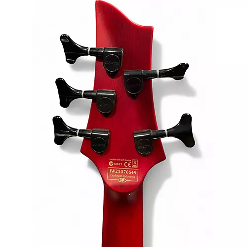 Used Schecter Guitar Research C-5 GT RED Electric Bass Guitar RED
