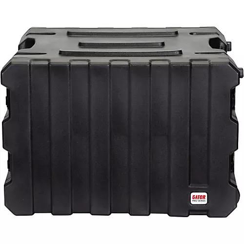 Gator G-Pro Roto Mold Rolling Rack Case Black 8 Space