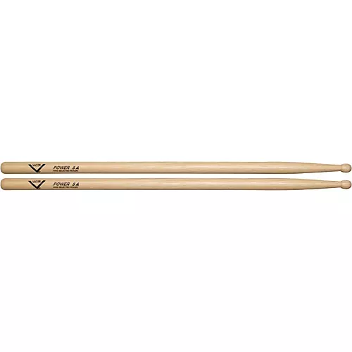 Vater American Hickory Power 5A Drum Sticks Wood