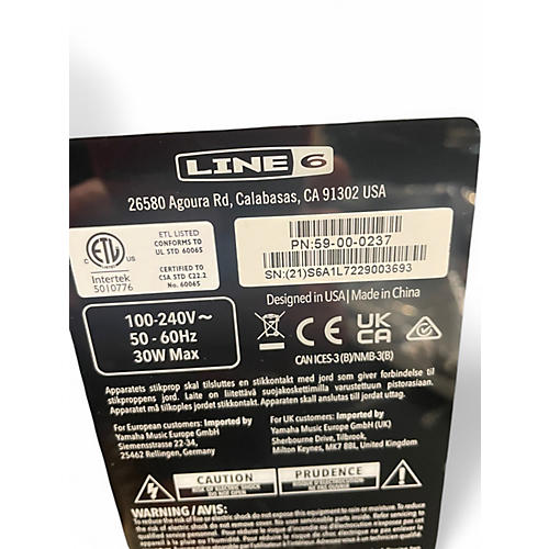 Used Line 6 Spider V 20 MkII 20w 1x8 Guitar Combo Amp