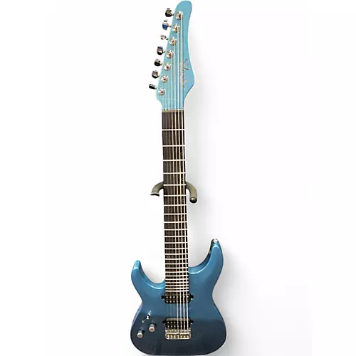 Used Schecter Guitar Research AM-7 LH COBALT SLATE Solid Body Electric Guitar COBALT SLATE