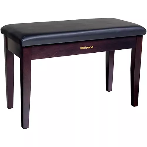 Roland RPB-D100-US Piano Bench, Duet Size, Vinyl Seat, Music Compartment Satin Black