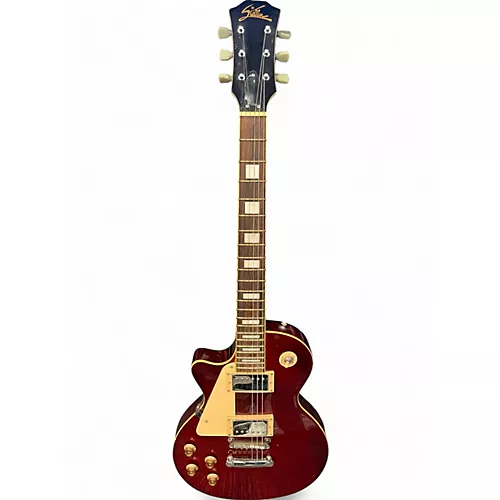 Used Stella Les Paul Red Electric Guitar Red
