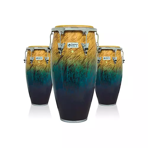LP Performer Series 3-Piece Conga Set with Chrome Hardware Blue Fade