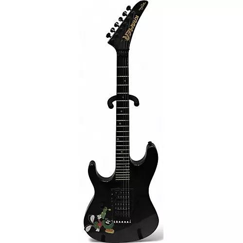 Used Kramer Left Handed Nightswn Black Electric Guitar Black