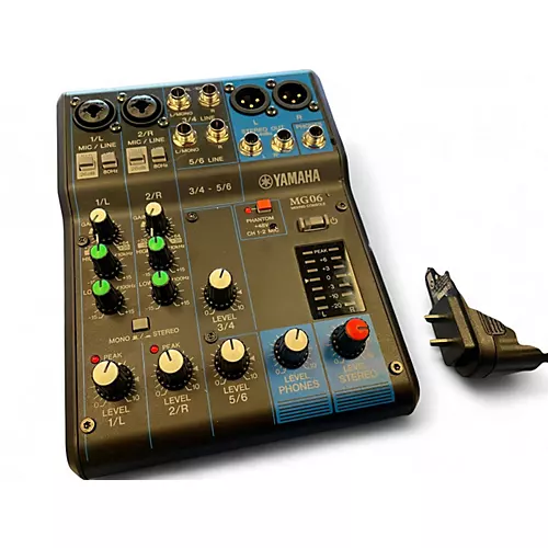 Used Yamaha MG06 Unpowered Mixer