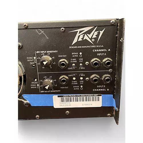 Used Peavey PV 2000 Power Amp