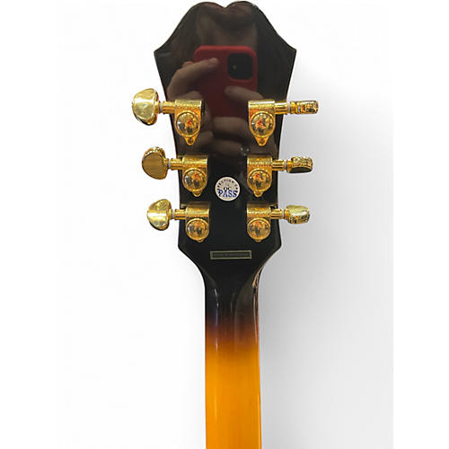 Used 2022 Epiphone j200ec Vintage Sunburst Acoustic Electric Guitar Vintage Sunburst