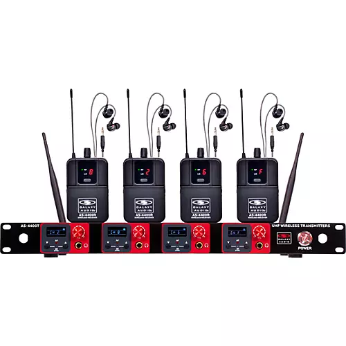 Galaxy Audio Quad UHF Wireless In-Ear Monitor Band System 534-552MHz