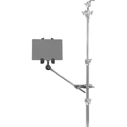 Gibraltar Tablet Mount With Long Boom Arm and Crabber Clamp
