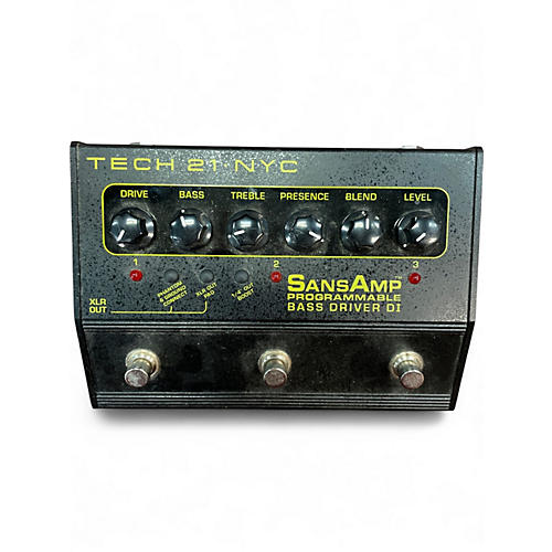 Used Tech 21 Sansamp PBDR Bass Driver DI Bass Effect Pedal