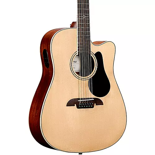 Alvarez AD60CE 12-String Dreadnought Acoustic-Electric Guitar Natural