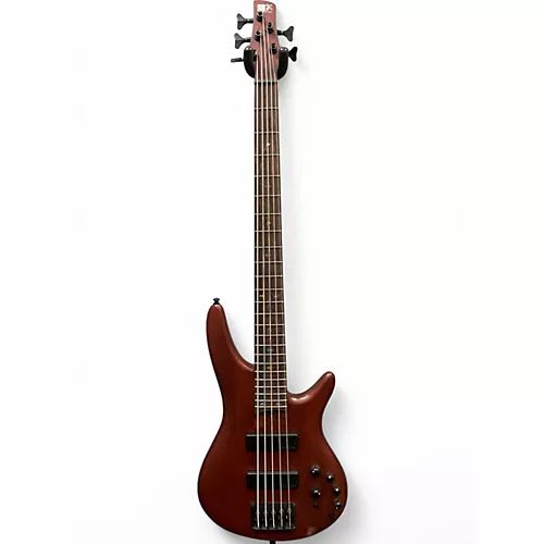 Used Ibanez SR505 5 String Walnut Electric Bass Guitar Walnut