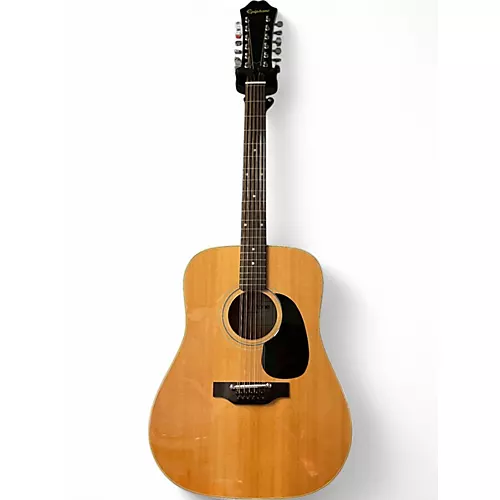 Used Epiphone FT 160 Natural 12 String Acoustic Guitar Natural