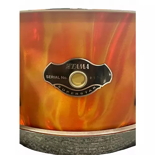 Used TAMA 14X5 Superstar Snare Orange Drum Orange 210