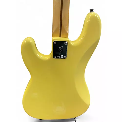 Used 2019 Fender Player Precision Bass Vintage Yellow Electric Bass Guitar Vintage Yellow