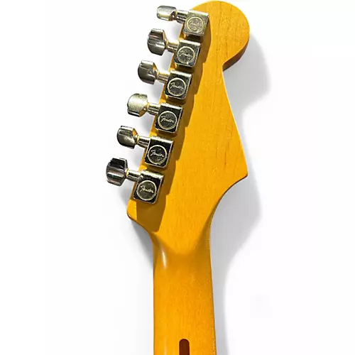 Used Fender Starcaster Left Handed Black Electric Guitar Black