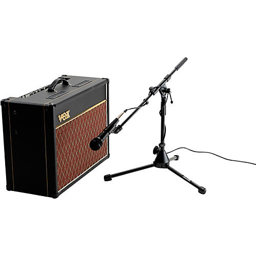 On-Stage Stands Drum / Amp Tripod Mic Stand with Boom Black