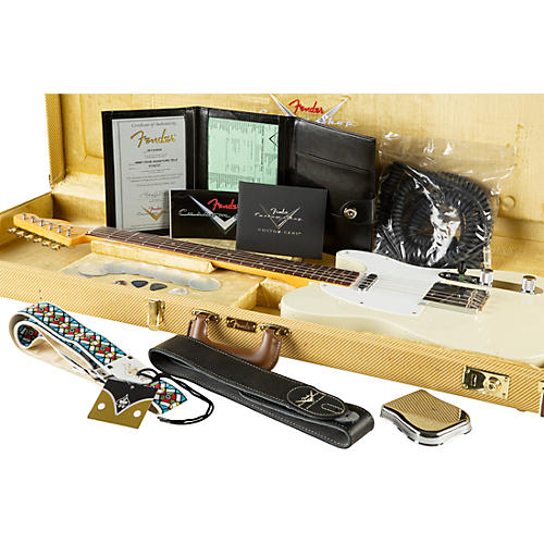 Fender Custom Shop Jimmy Page Signature Telecaster Electric Guitar White Blonde