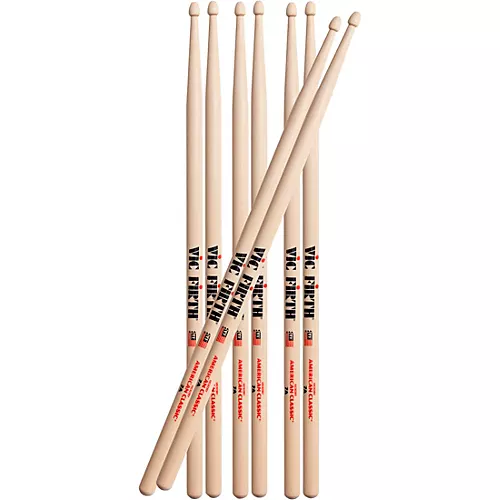 Vic Firth Buy 3 Pairs of 7A Drum Sticks, Get 1 Free