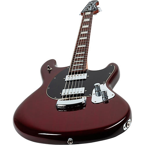 Ernie Ball Music Man BFR Baritone StingRay Electric Guitar Trans Oxblood