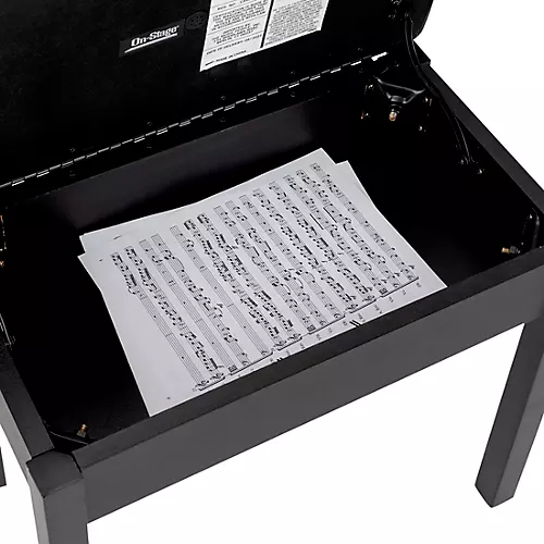 On-Stage KB8902 Flip-Top Keyboard Bench Black