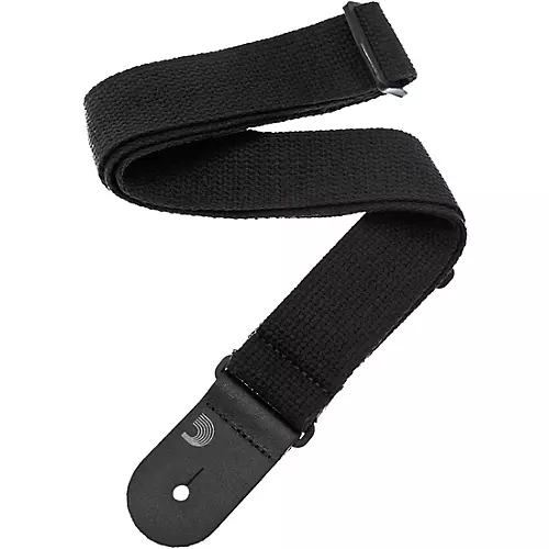 D'Addario Woven Cotton Guitar Strap Black