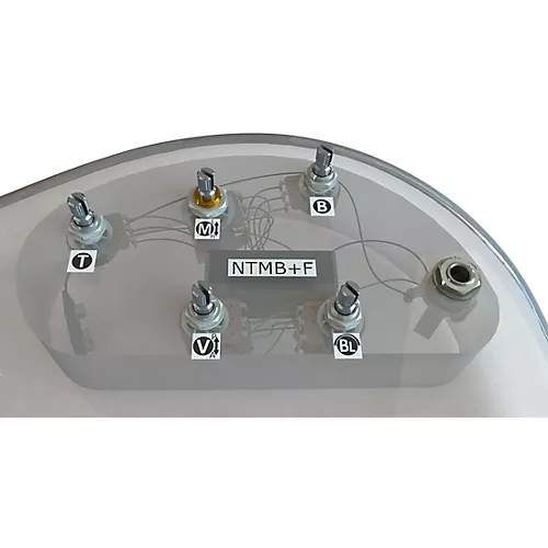 Bartolini HR-5.2AP/918 3-Band NTMB+F Preamp, 5 Pots