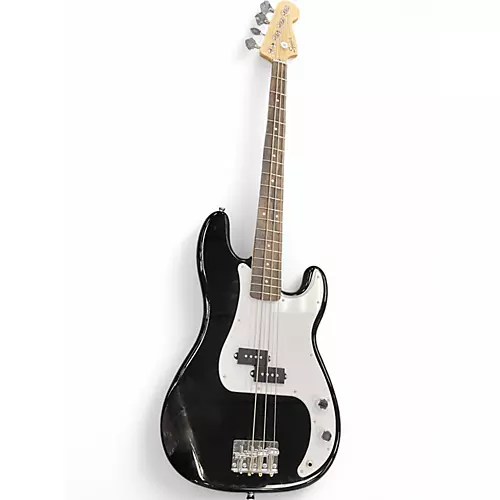 Used Squier Precision Bass Black Electric Bass Guitar Black