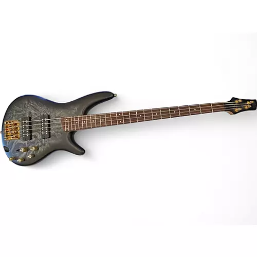 Used 2024 Ibanez SR300EDX Black Ice Frozen Matte Electric Bass Guitar Black Ice Frozen Matte