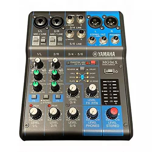 Used Yamaha MG06X Unpowered Mixer
