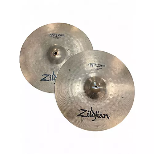 Used Zildjian 14in zbt plus hi hat pair Cymbal 33