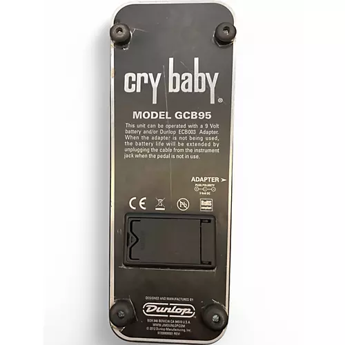 Used Dunlop GCB95 Original Crybaby Wah Effect Pedal
