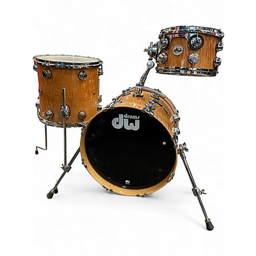 Used DW 3 Piece Collector's Series Exotic Natural Drum Kit Natural